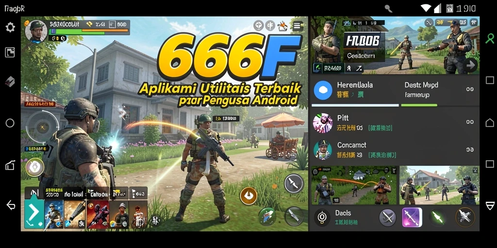 Tampilan antarmuka aplikasi 666F yang ramah pengguna.