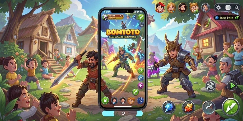 Tampilan gameplay BOMTOTO yang menawan dan penuh warna.