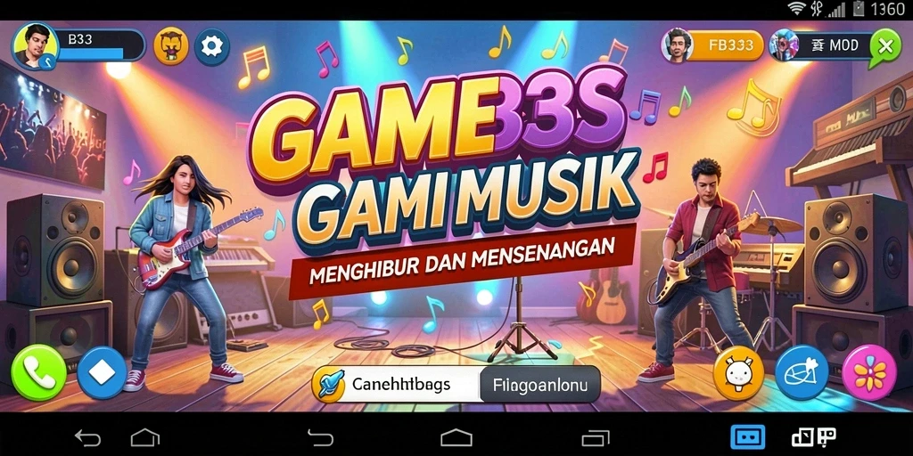 Tampilan gameplay FB333 menampilkan pemain bernyanyi dengan semangat.