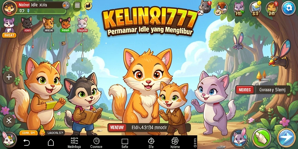 Tampilan gameplay KELINCI777 yang menarik dan penuh warna.