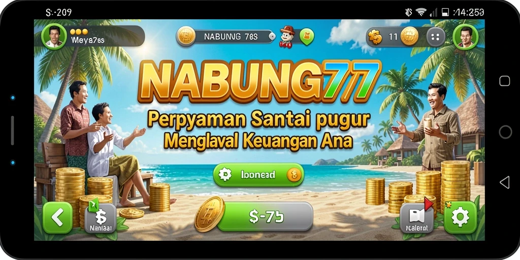 Tampilan gameplay NABUNG77 yang menyenangkan dan interaktif.