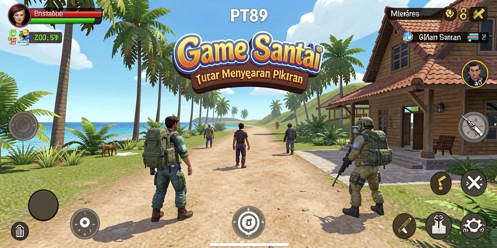 Tampilan gameplay di PT89 yang menarik dan penuh warna.