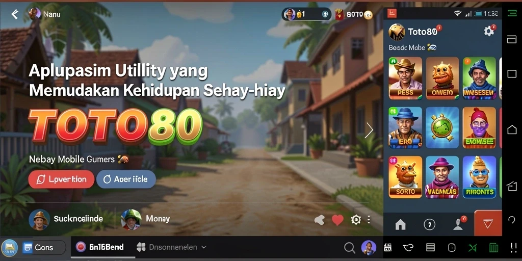 Tampilan antarmuka TOTO80 yang user-friendly dan fungsional.