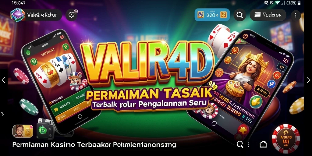 Tampilan gameplay seru di VALIR4D dengan berbagai pilihan permainan Kasino.
