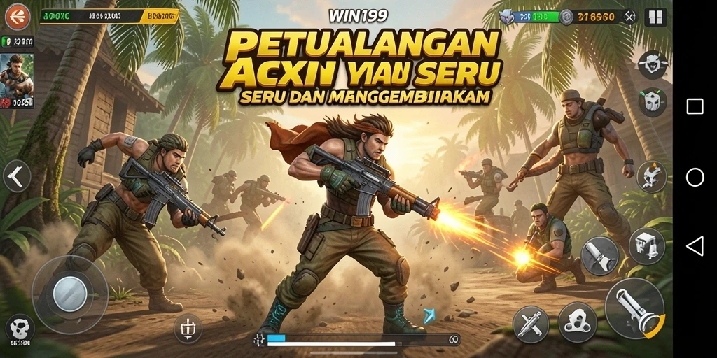 Tampilan aksi seru dalam gameplay WIN199 yang mendebarkan.